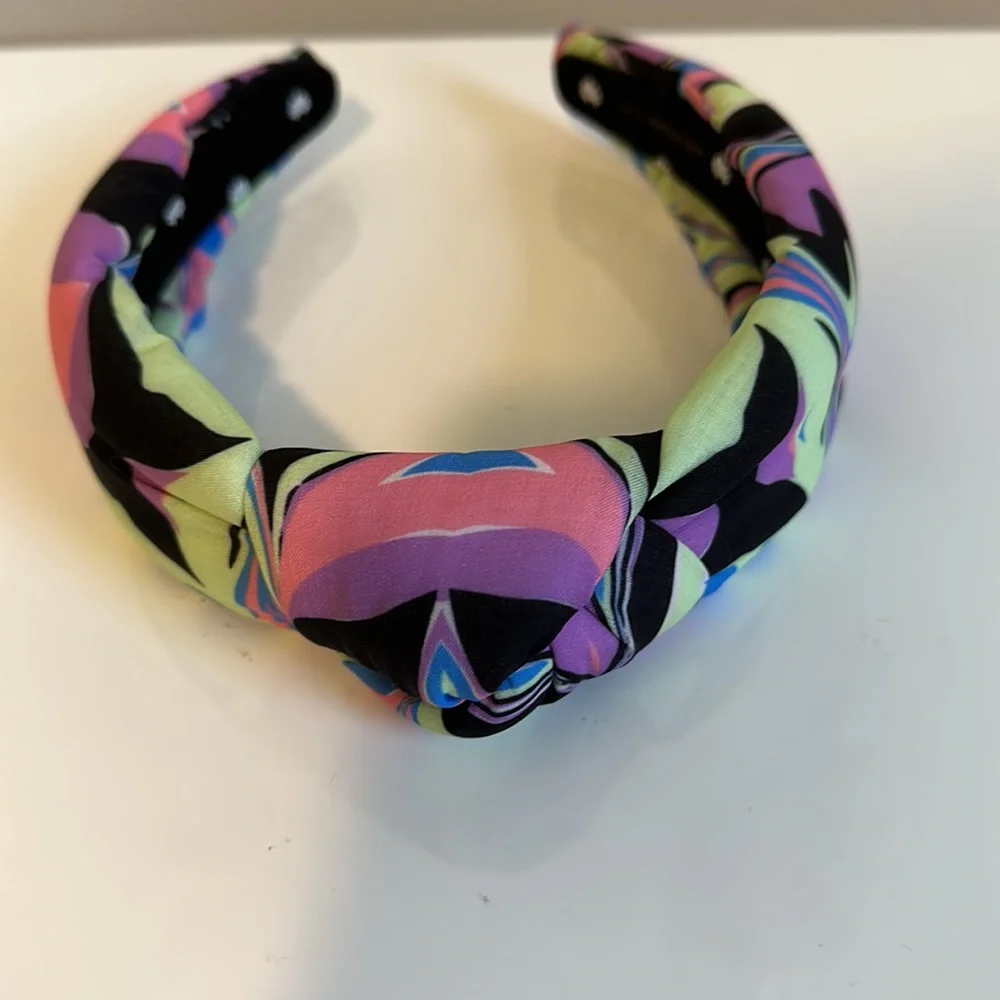 Lele Sadoughi Fusion Marble Printed Knotted Headband